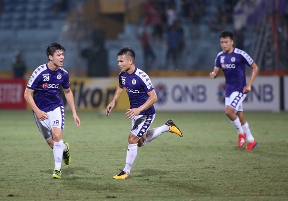 Quang Hải ăn mừng bàn gỡ hòa tuyệt đẹp cho Hà Nội FC. Ảnh: vietnamnet